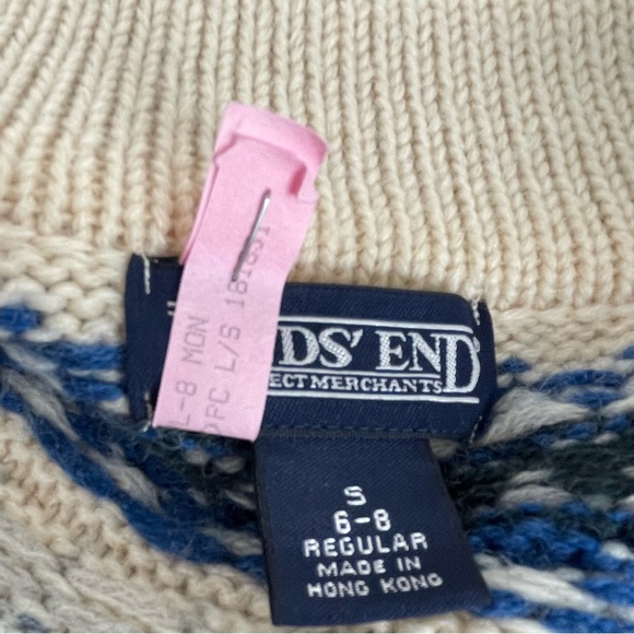 Vintage Womens Lands Full Zip Sweater Jacket 100% Nordic Wool Size Small - Picture 9 of 10